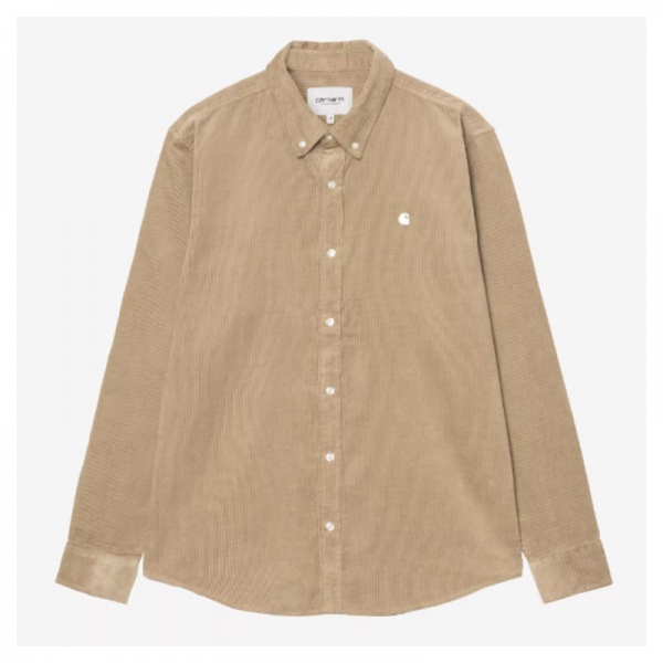 Camisa Carhartt Wip L/S Madison Fine Cord Shirt Iroko/Wax I030580
