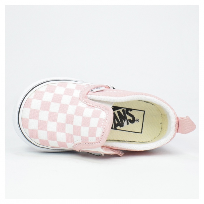 Vans Slip-On V Kids (Checkerboard) Powder Pink VN000UBS99H1