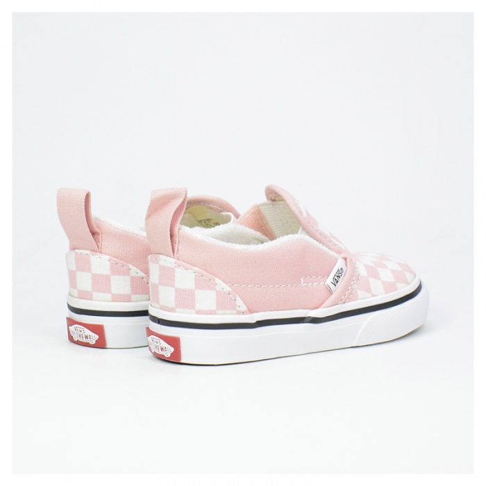 Vans Slip-On V Kids (Checkerboard) Powder Pink VN000UBS99H1
