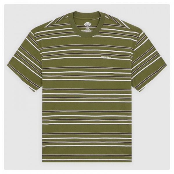 Camiseta Dickies East Liberty Stripe Tee Cypress DK0A88GFK721