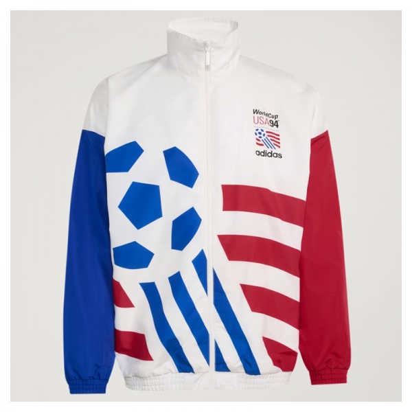 Chaqueta Adidas estampada World Cup USA 94 de tejido técnico White KC5442