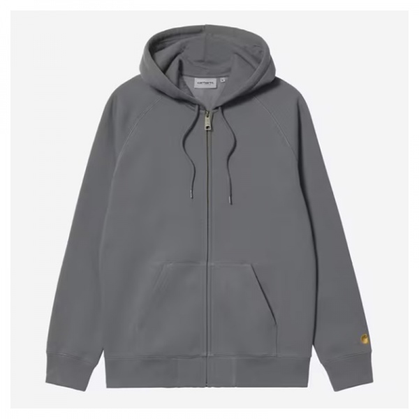 Sudadera con cremallera Carhartt Wip Hooded Chase Jacket Styx/Gold I033664
