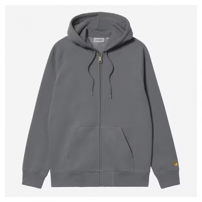 Sudadera con cremallera Carhartt Wip Hooded Chase Jacket Styx/Gold I033664