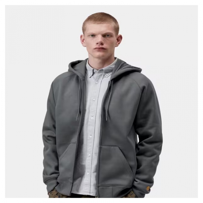 Sudadera con cremallera Carhartt Wip Hooded Chase Jacket Styx/Gold I033664