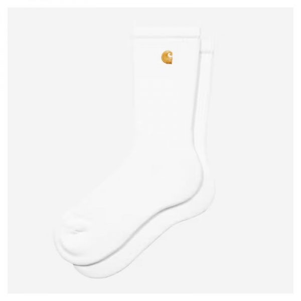 Calcetines Carhartt Wip Chase Socks White/Gold I036747