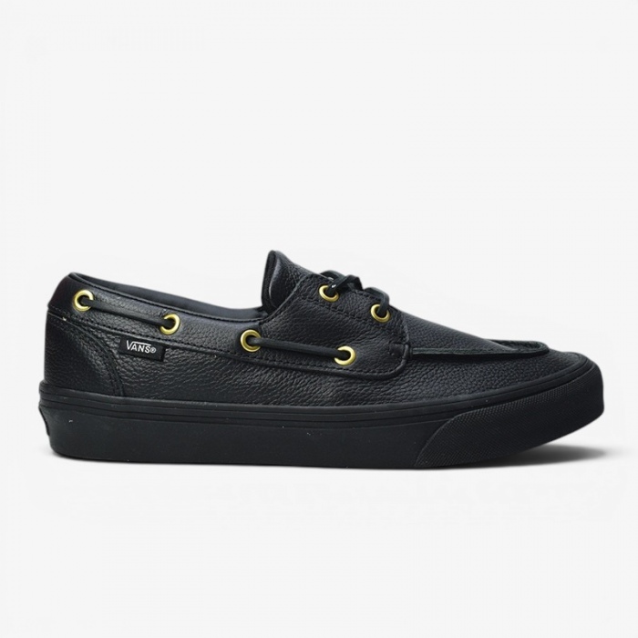Vans 2-Eyelet Boat Shoe Leather Black VN000Z11CJK1