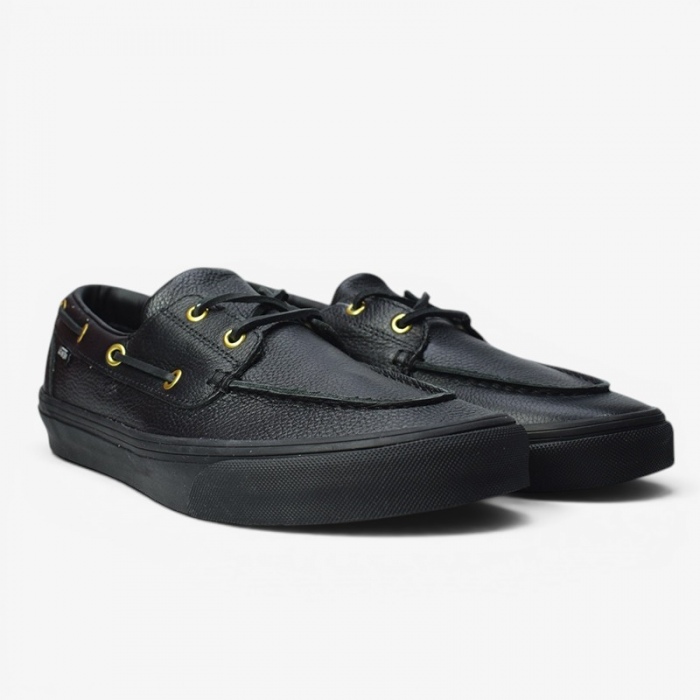 Vans 2-Eyelet Boat Shoe Leather Black VN000Z11CJK1