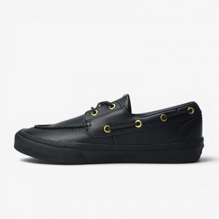 Vans 2-Eyelet Boat Shoe Leather Black VN000Z11CJK1