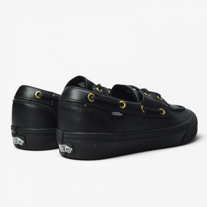 Vans 2-Eyelet Boat Shoe Leather Black VN000Z11CJK1