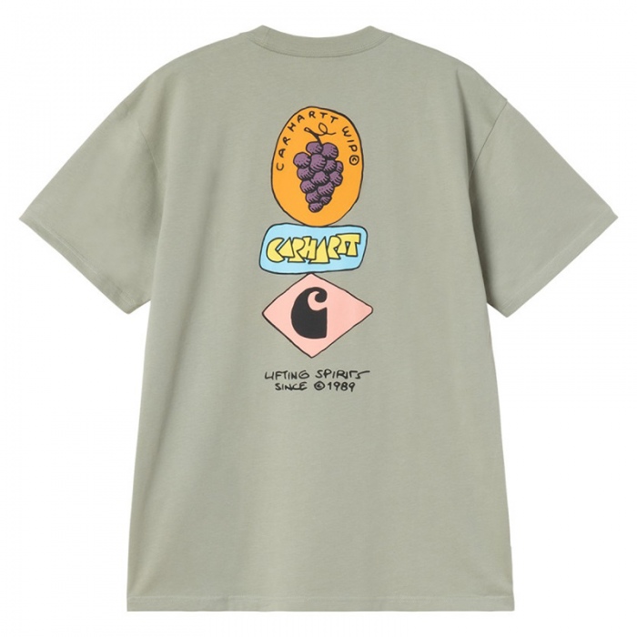 Camiseta Carhartt Wip S/S Stacked Grapes T-Shirt Shady Green I036902