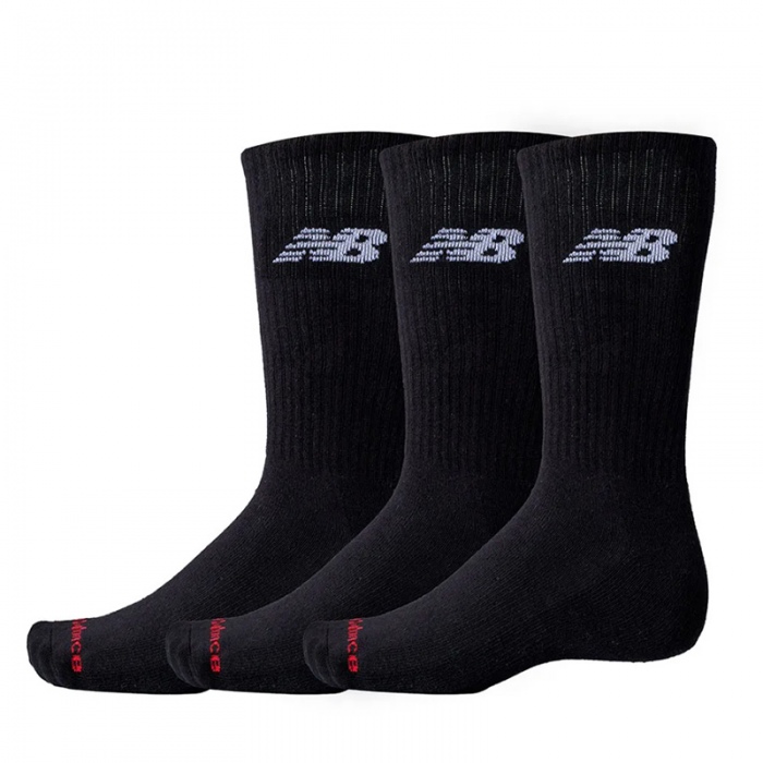 Pack 3 Calcetines New Balance Everyday Crew Black MBK LAS51293-BK