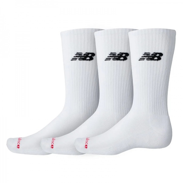 Pack 3 Calcetines New Balance Everyday Crew White LAS51293-WT