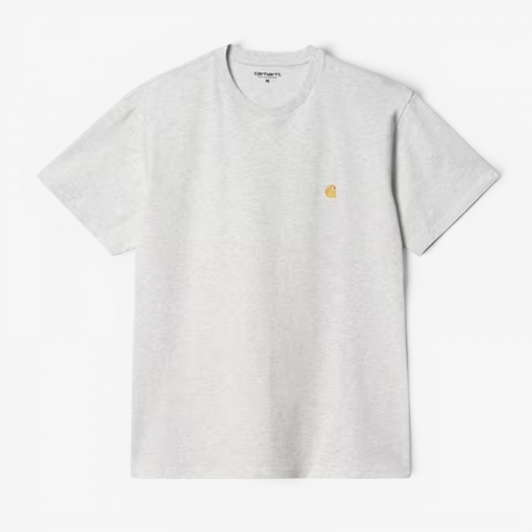 Carhartt Wip S/S Chase T-Shirt Ash Heather/Gold I026391