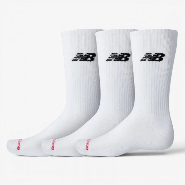 Pack 3 Calcetines New Balance Everyday Crew White LAS51293-WT