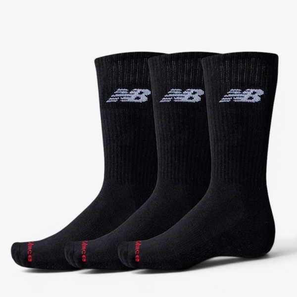 Pack 3 Calcetines New Balance Everyday Crew Black MBK LAS51293-BK