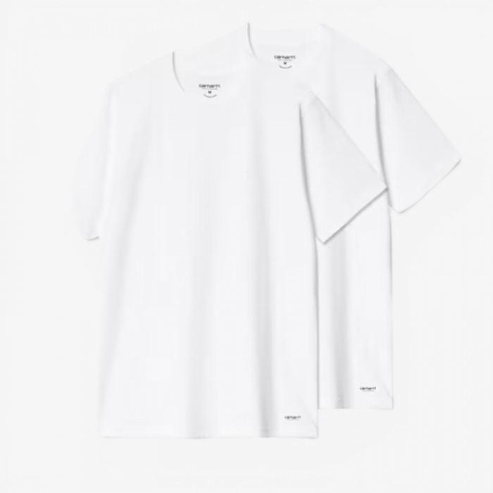 Carhartt Wip x2 Standard Crew Neck T-Shirt White I037601