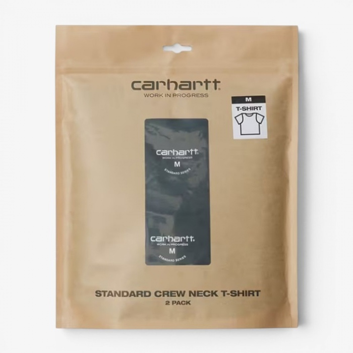 Carhartt Wip x2 Standard Crew Neck T-Shirt Black I037601