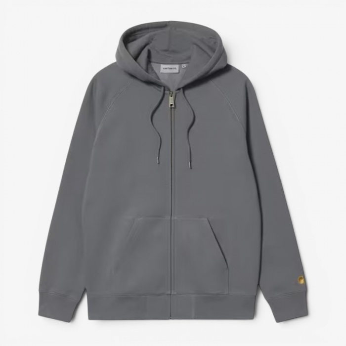 Sudadera con cremallera Carhartt Wip Hooded Chase Jacket Styx/Gold I033664