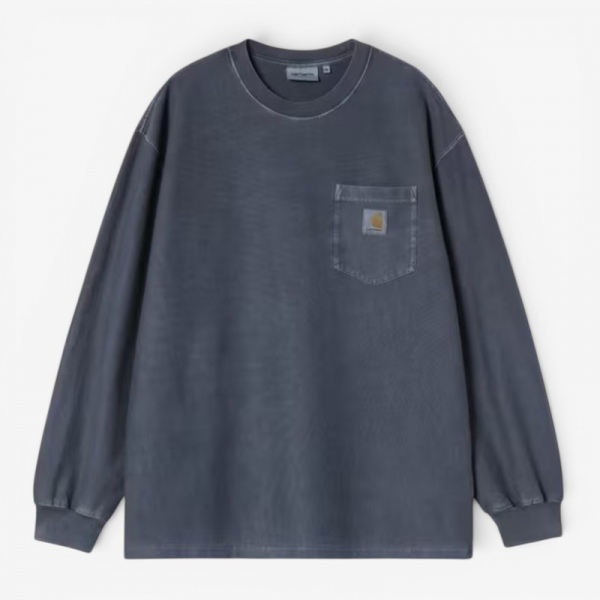 Camiseta Carhartt Wip L/S Loose Pocket T-Shirt Dark Navy garment dyed I036862