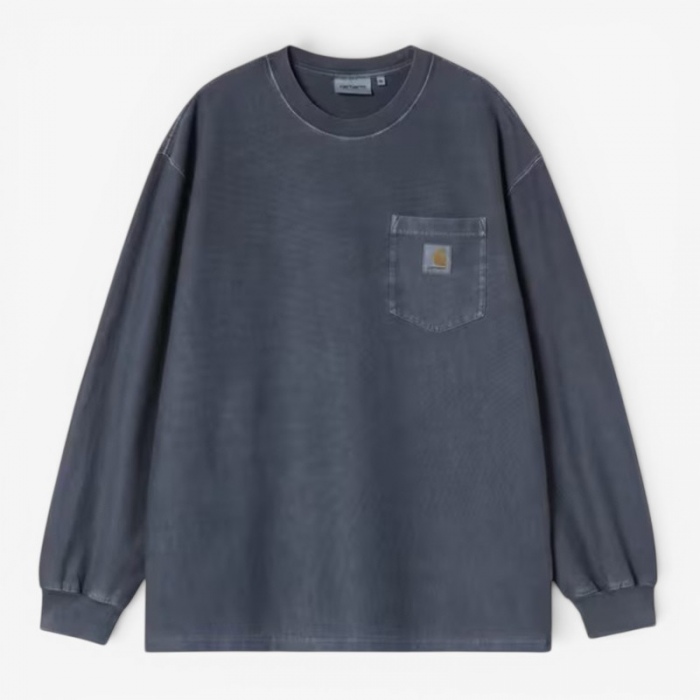 Camiseta Carhartt Wip L/S Loose Pocket T-Shirt Dark Navy garment dyed I036862