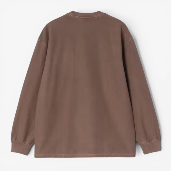 Camiseta Carhartt Wip L/S Loose Pocket T-Shirt Tobacco garment dyed I036862