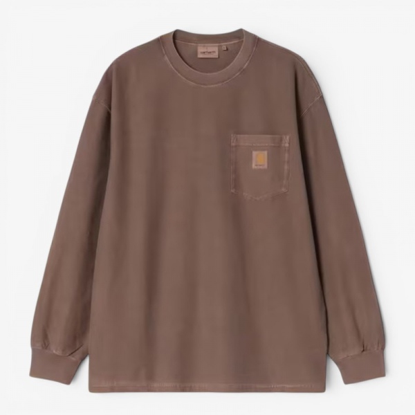 Camiseta Carhartt Wip L/S Loose Pocket T-Shirt Tobacco garment dyed I036862