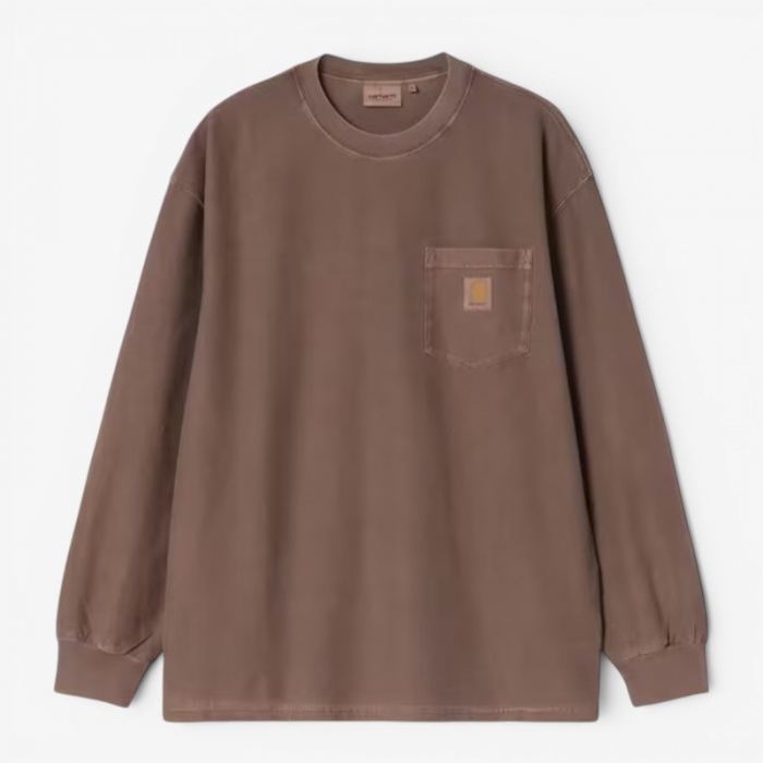 Camiseta Carhartt Wip L/S Loose Pocket T-Shirt Tobacco garment dyed I036862