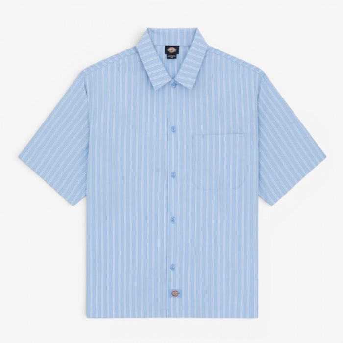 Dickies Venedocia Stripe Shirt SS Endless Sky DK0A88GUL39