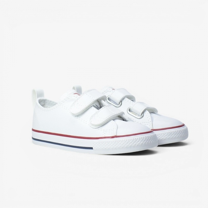 Zapatillas de niño Converse Chuck Taylor All Star 2V Leather White 748653C