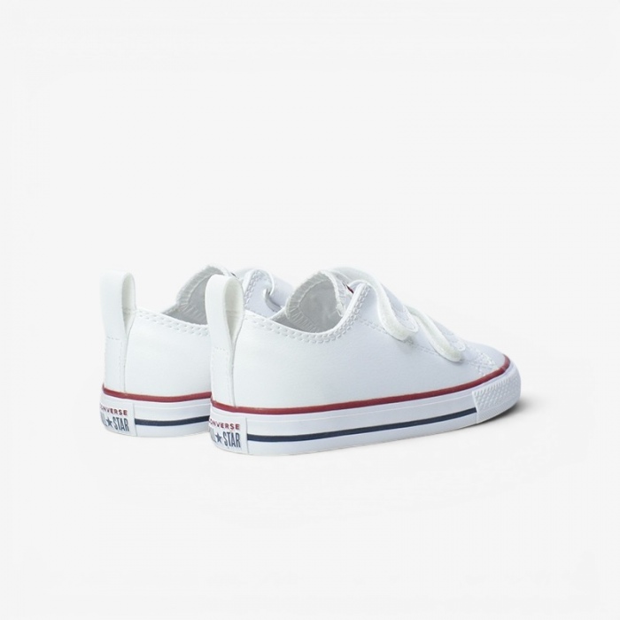 Zapatillas de niño Converse Chuck Taylor All Star 2V Leather White 748653C