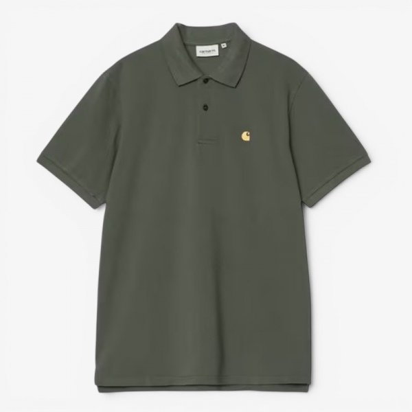 Polo Carhartt Wip S/S Chase Pique Polo Leaf/Gold I023807