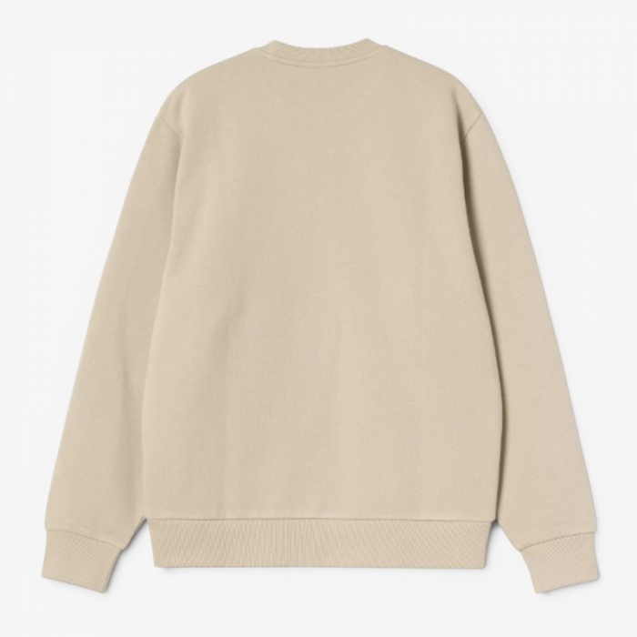 Sudadera Carhartt Wip Script Embroidery Sweat Barchan/White I034496