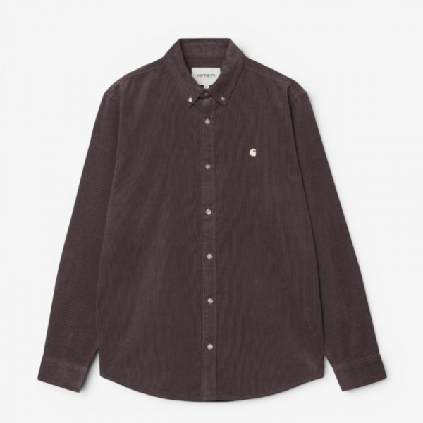 Carhartt Wip L/S Madison Fine Cord Shirt Shale/Wax I030580