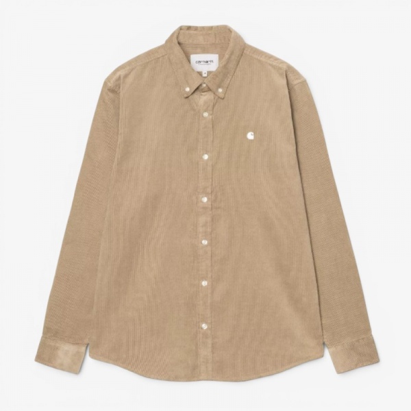 Carhartt Wip L/S Madison Fine Cord Shirt Iroko/Wax I030580