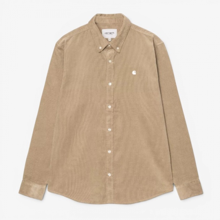 Carhartt Wip L/S Madison Fine Cord Shirt Iroko/Wax I030580