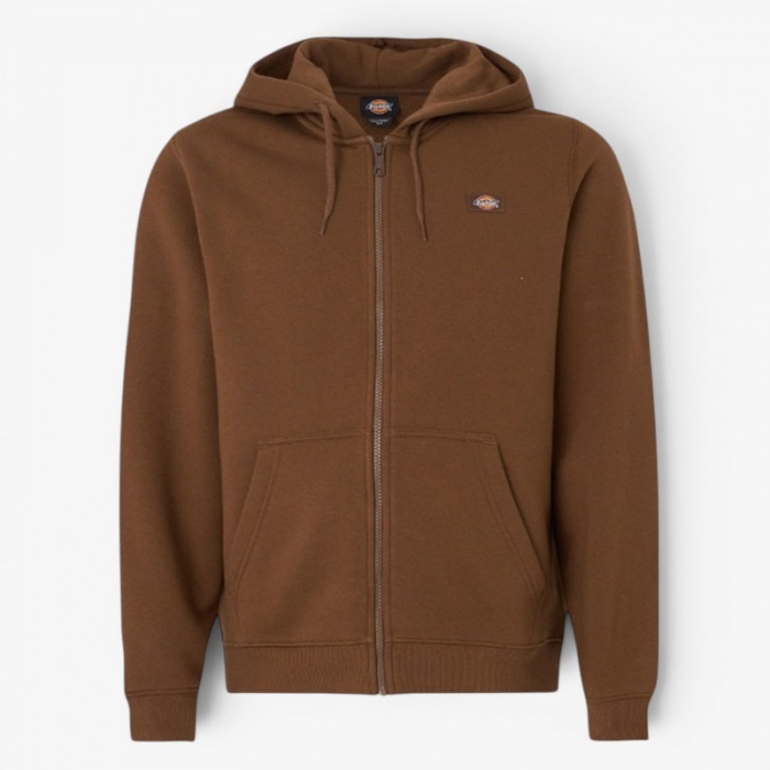 Sudadera de cremallera Dickies Oakport Zip Hoodie Brown DK0A4XD30TB1