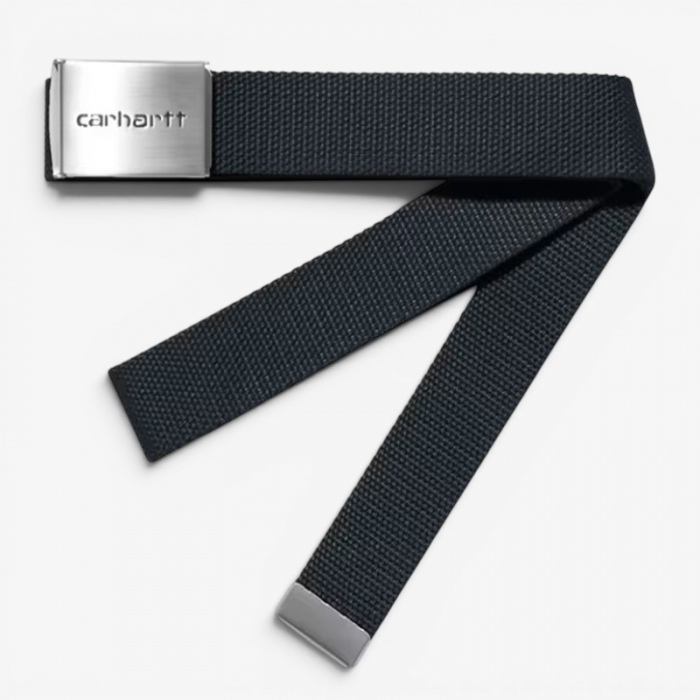 Carhartt Wip Clip Belt Chrome Deep Night I019176