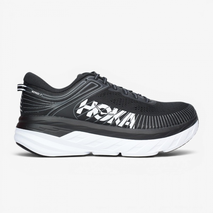 Zapatillas Hoka M Bondi 7 Black / White 1123202/BWHT