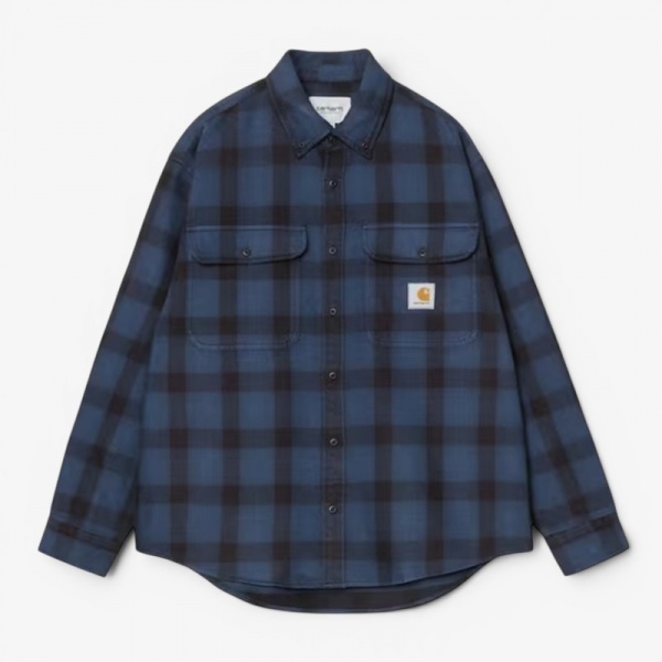 Camisa Carhartt Wip L/S Edmands Shirt Edmands check Natural/Jupiter I035951