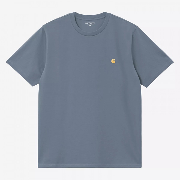 Camiseta Carhartt Wip S/S Chase T-Shirt Icesheet/Gold I026391