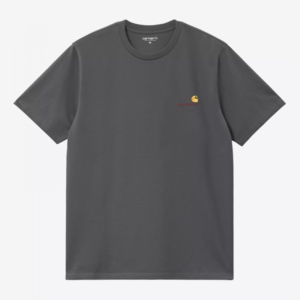 Camiseta Carhartt Wip S/S American Script T-Shirt Graphite I029956