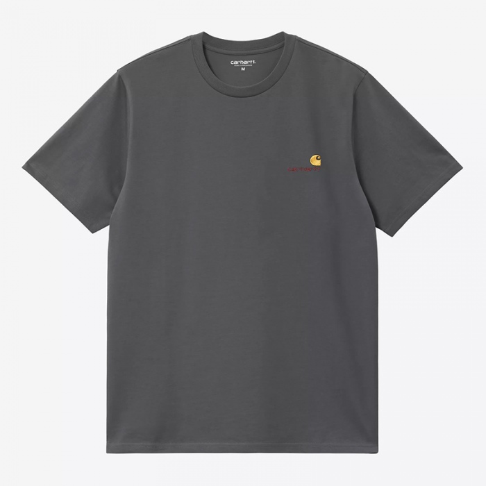Camiseta Carhartt Wip S/S American Script T-Shirt Graphite I029956