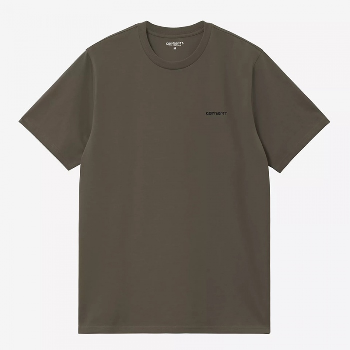 Carhartt Wip S/S Script Embroidery T-Shirt Cypress/Black I030435