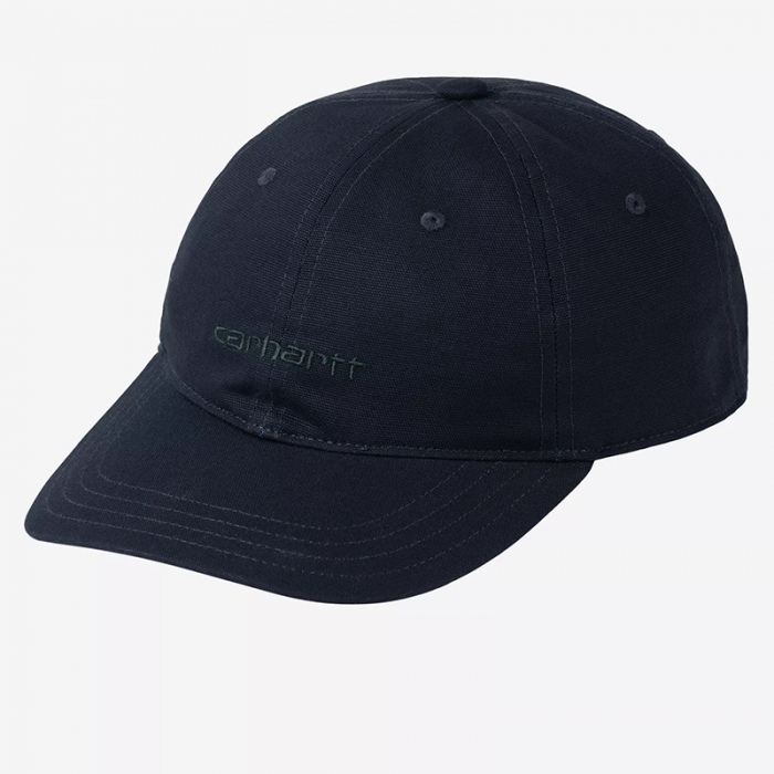 Gorra Carhartt Wip Canvas Script Cap Dark Navy/Dark Scarab I028876