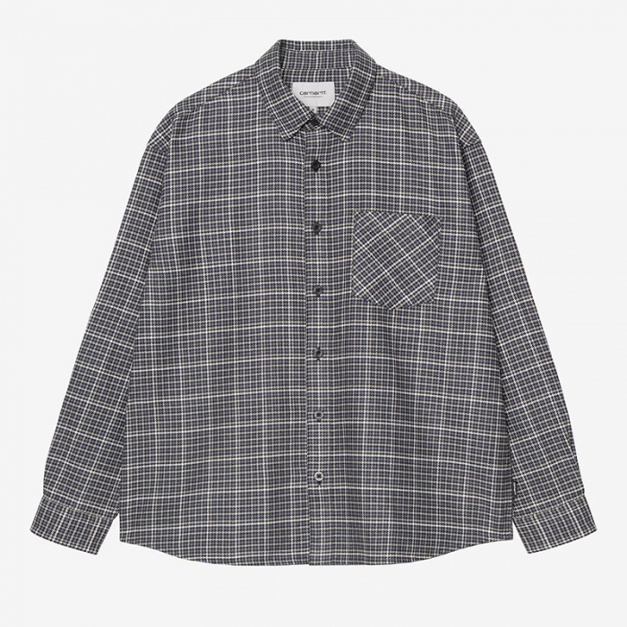 Carhartt Wip L/S Todrick Shirt Houndstooth/Icesheet I037134