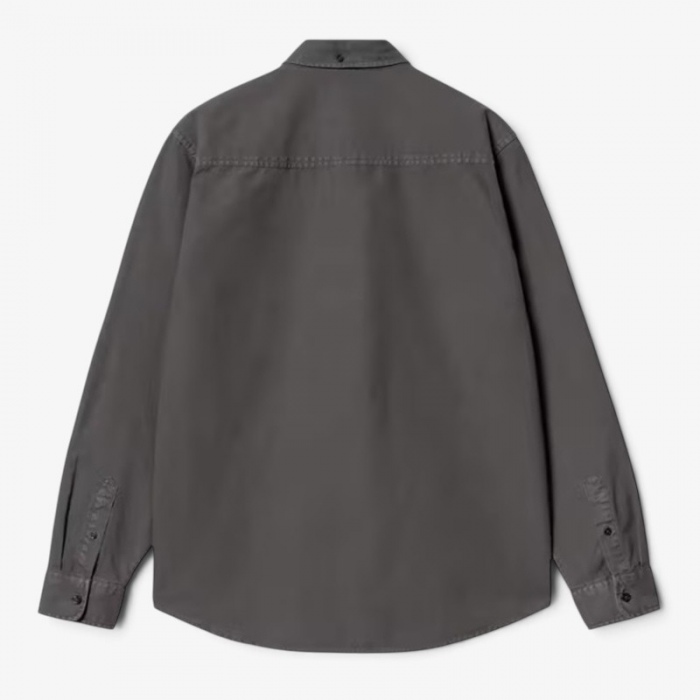 Camisa Carhartt Wip L/S Bolton Shirt Graphite garment dyed I030238