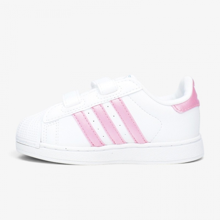 Zapatillas Adidas Superstar II CF I (Bebé) Cloud White/Light Pink/Lucid Aquamarine IH1743