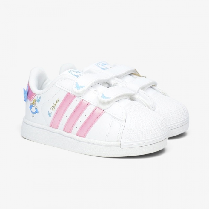 Zapatillas Adidas Superstar II CF I (Bebé) Cloud White/Light Pink/Lucid Aquamarine IH1743