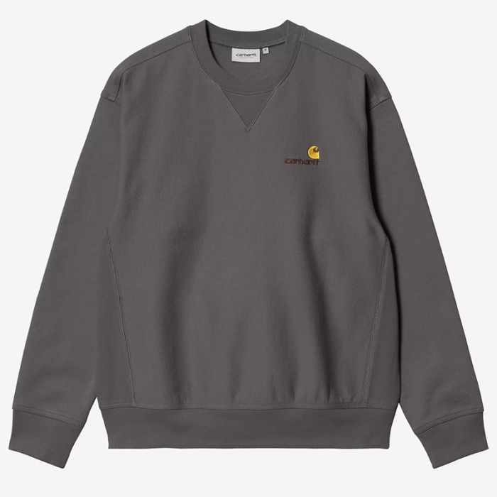 Carhartt Wip American Script Sweat Graphite I025475