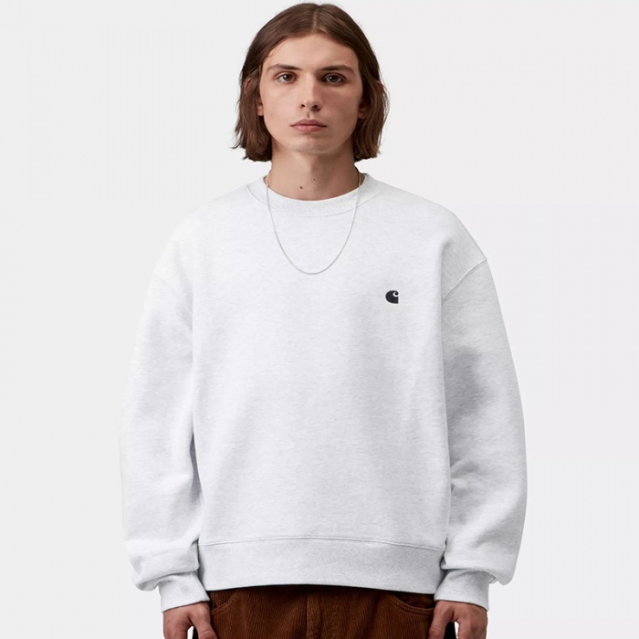 Sudadera Carhartt Wip Mack Sweat Ash Heather I037099